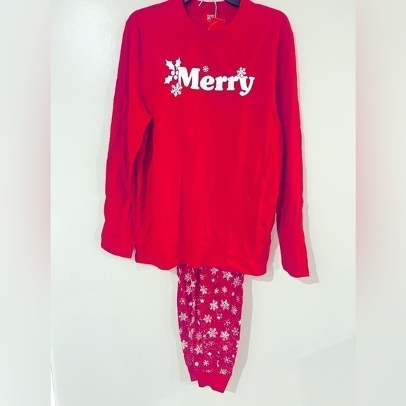 Family Pajamas Matching Kids Merry Snowflake Mix It holiday S (6/7) - Picture 6 of 9
